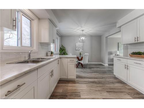 156 Donald Street, Kitchener, ON - Indoor Photo Showing Kitchen With Double Sink