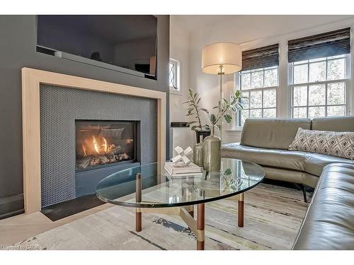 1060 Mohawk Road, Burlington, ON - Indoor Photo Showing Living Room With Fireplace