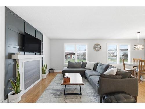 71 Allanbrook Street, Stoney Creek, ON - Indoor Photo Showing Living Room With Fireplace