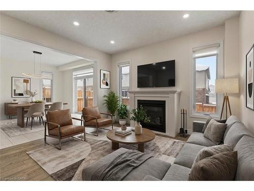 352 Chokecherry Crescent, Waterloo, ON - Indoor Photo Showing Living Room With Fireplace