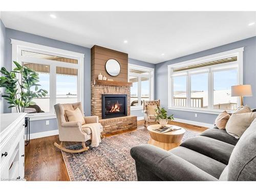 706249 County Rd 21, Mulmur, ON - Indoor Photo Showing Living Room With Fireplace