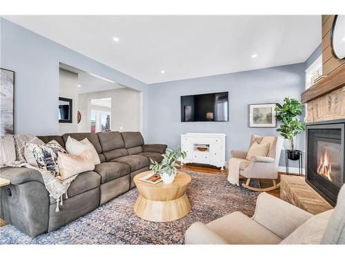 706249 County Rd 21, Mulmur, ON - Indoor Photo Showing Living Room With Fireplace