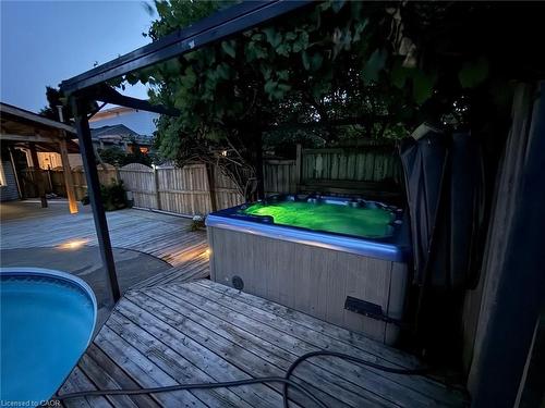 60 Denlow Street, Kitchener, ON - Outdoor With Above Ground Pool With Deck Patio Veranda