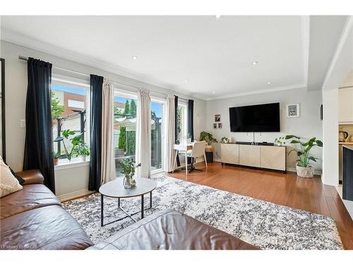 247 Fall Fair Way, Binbrook, ON - Indoor Photo Showing Living Room With Fireplace