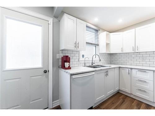 140 Royal Avenue, Hamilton, ON - Indoor Photo Showing Kitchen With Double Sink