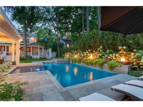 347 East Hart Crescent, Burlington, ON - Outdoor With In Ground Pool With Deck Patio Veranda