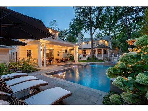 347 East Hart Crescent, Burlington, ON - Outdoor With In Ground Pool With Deck Patio Veranda