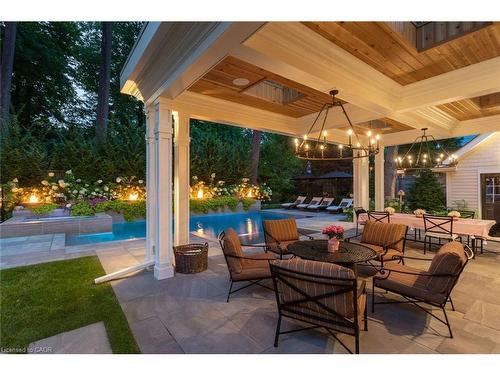 347 East Hart Crescent, Burlington, ON - Outdoor With In Ground Pool With Deck Patio Veranda