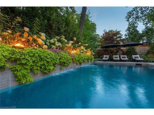 347 East Hart Crescent, Burlington, ON - Outdoor With In Ground Pool With Backyard