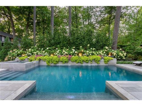347 East Hart Crescent, Burlington, ON - Outdoor With In Ground Pool With Backyard
