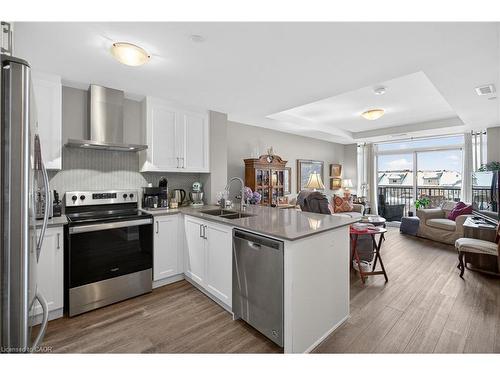 225-1 Redfern Avenue, Hamilton, ON - Indoor Photo Showing Kitchen With Stainless Steel Kitchen With Double Sink