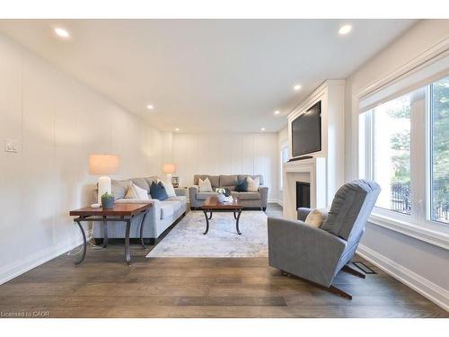 4166 Susan Court, Burlington, ON - Indoor Photo Showing Living Room With Fireplace