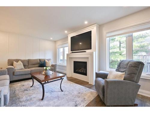 4166 Susan Court, Burlington, ON - Indoor Photo Showing Living Room With Fireplace