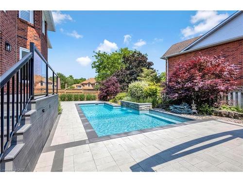 1399 Winterberry Drive, Burlington, ON - Outdoor With In Ground Pool With Deck Patio Veranda