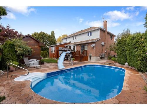 47 Burnt Ember Court, Kitchener, ON - Outdoor With In Ground Pool With Backyard With Exterior