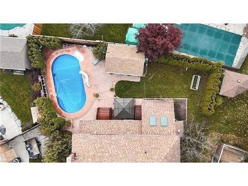 47 Burnt Ember Court, Kitchener, ON - Outdoor With In Ground Pool