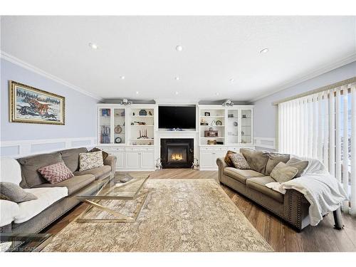 47 Burnt Ember Court, Kitchener, ON - Indoor Photo Showing Living Room With Fireplace