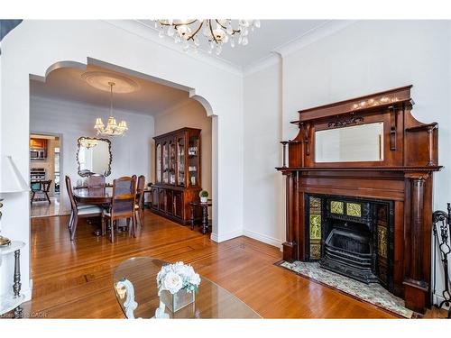 244 Hughson Street N, Hamilton, ON - Indoor Photo Showing Living Room With Fireplace