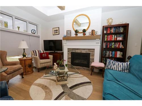 87A Abigail Avenue, Brantford, ON - Indoor Photo Showing Living Room With Fireplace