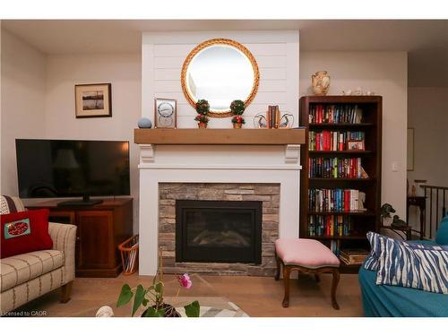 87A Abigail Avenue, Brantford, ON - Indoor Photo Showing Living Room With Fireplace