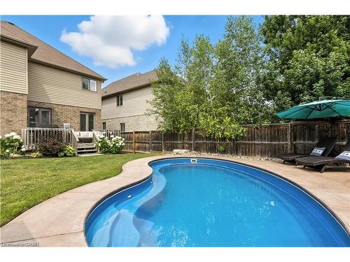 39 Deer Creek Street, Kitchener, ON - Outdoor With In Ground Pool With Deck Patio Veranda With Backyard