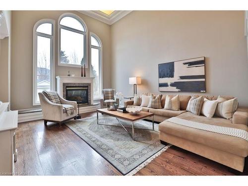 4324 Rosemead Court, Burlington, ON - Indoor Photo Showing Living Room With Fireplace