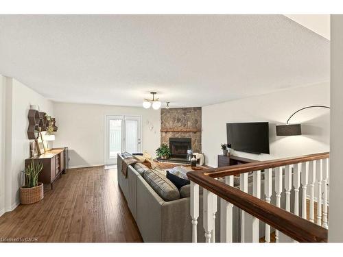 134 Sirente Drive, Hamilton, ON - Indoor Photo Showing Living Room With Fireplace