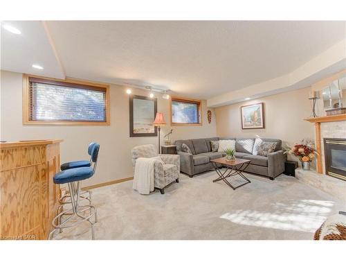55 Gracefield Crescent, Kitchener, ON - Indoor Photo Showing Living Room With Fireplace