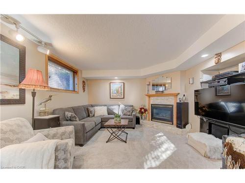 55 Gracefield Crescent, Kitchener, ON - Indoor Photo Showing Living Room With Fireplace
