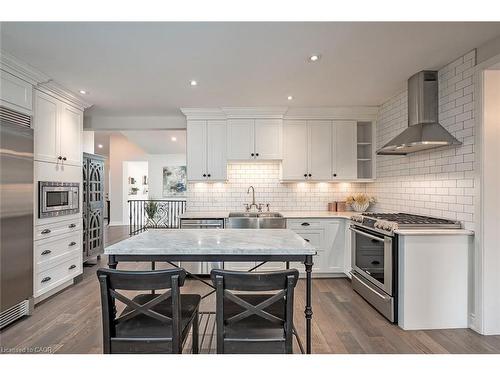 403 Smith Avenue, Burlington, ON - Indoor Photo Showing Kitchen With Stainless Steel Kitchen With Double Sink With Upgraded Kitchen