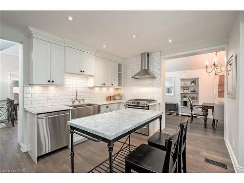 403 Smith Avenue, Burlington, ON - Indoor Photo Showing Kitchen With Stainless Steel Kitchen With Upgraded Kitchen
