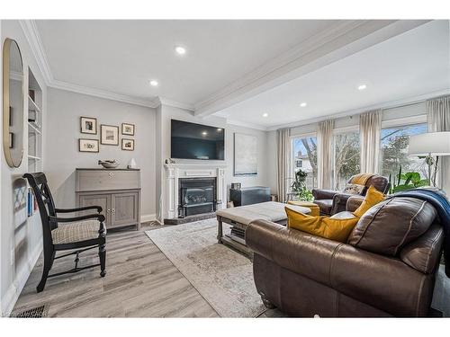 13 Spiers Crescent, Cambridge, ON - Indoor Photo Showing Living Room With Fireplace