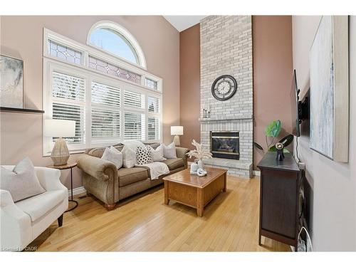 68 Fairlake Drive, Cambridge, ON - Indoor Photo Showing Living Room With Fireplace