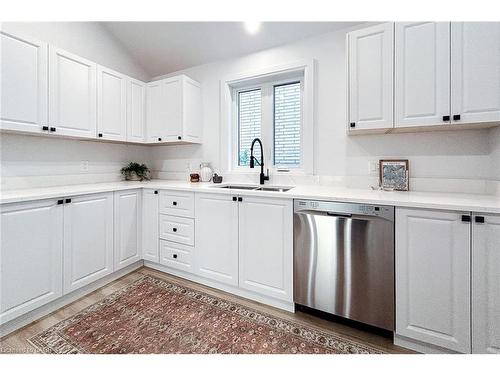 654 West 5Th Street, Hamilton, ON - Indoor Photo Showing Kitchen With Double Sink