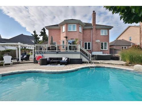 2047 Country Club Drive, Burlington, ON - Outdoor With In Ground Pool With Deck Patio Veranda