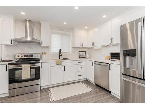 4 Robins Avenue, Hamilton, ON - Indoor Photo Showing Kitchen With Stainless Steel Kitchen With Upgraded Kitchen