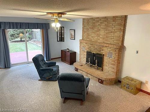 18 Kingfisher Drive, Hamilton, ON - Indoor Photo Showing Living Room With Fireplace