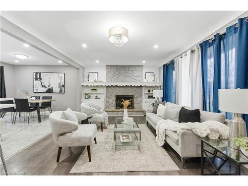 22 Colonial Street, Welland, ON - Indoor Photo Showing Living Room With Fireplace