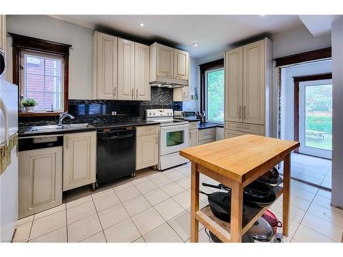 63 Carrick Avenue, Hamilton, ON - Indoor Photo Showing Kitchen With Double Sink