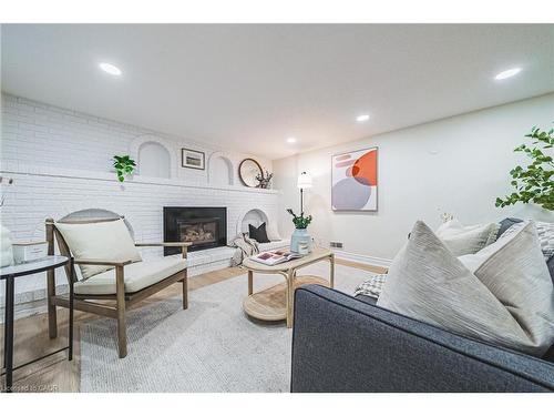 131 Welbourn Drive, Hamilton, ON - Indoor With Fireplace