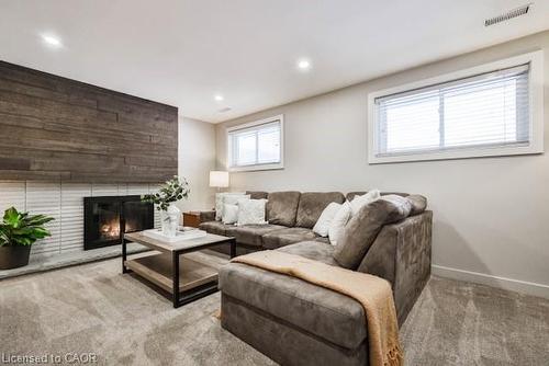 5152 Tamarac Drive, Burlington, ON - Indoor Photo Showing Living Room With Fireplace