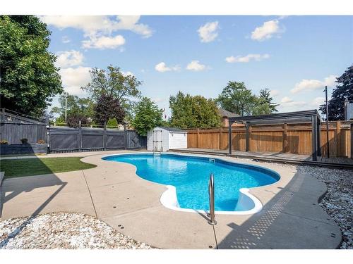 211 Rosedale Avenue, Hamilton, ON - Outdoor With In Ground Pool With Backyard