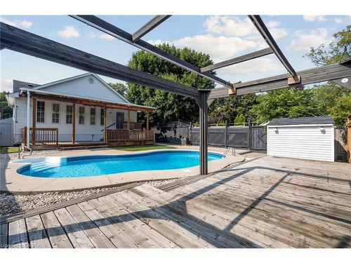 211 Rosedale Avenue, Hamilton, ON - Outdoor With In Ground Pool With Deck Patio Veranda With Exterior