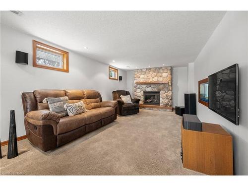 212 Winfield Avenue, Waterloo, ON - Indoor Photo Showing Living Room With Fireplace