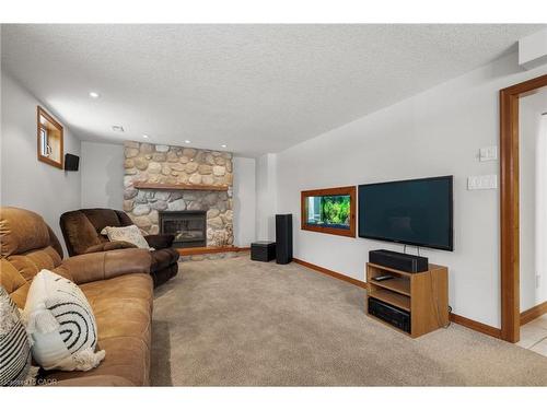 212 Winfield Avenue, Waterloo, ON - Indoor Photo Showing Living Room With Fireplace