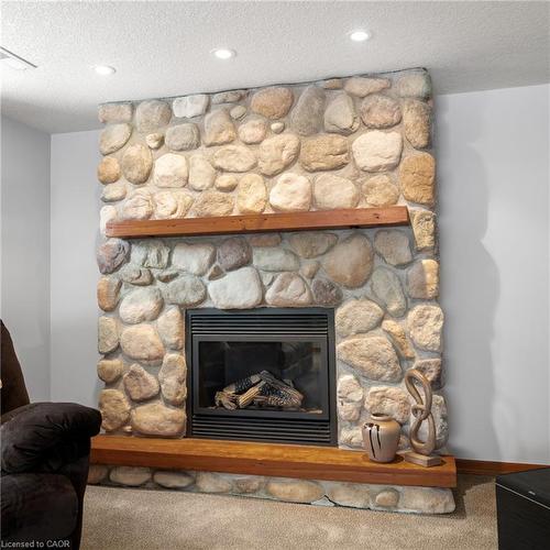 212 Winfield Avenue, Waterloo, ON - Indoor Photo Showing Living Room With Fireplace