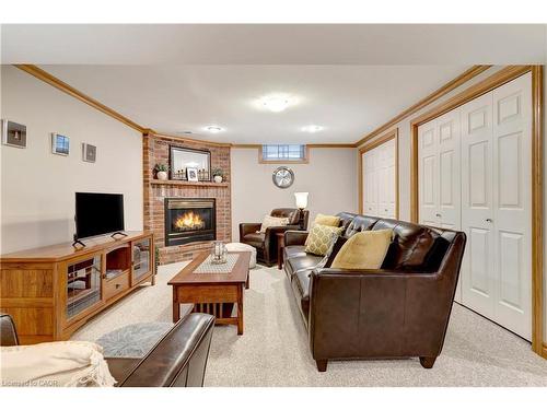 43 Summerhill Crescent, Kitchener, ON - Indoor Photo Showing Living Room With Fireplace