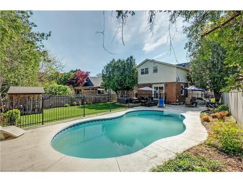 1153 Bellview Street, Burlington, ON - Outdoor With In Ground Pool With Deck Patio Veranda With Backyard