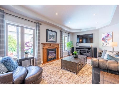 2338 Norland Drive, Burlington, ON - Indoor Photo Showing Living Room With Fireplace