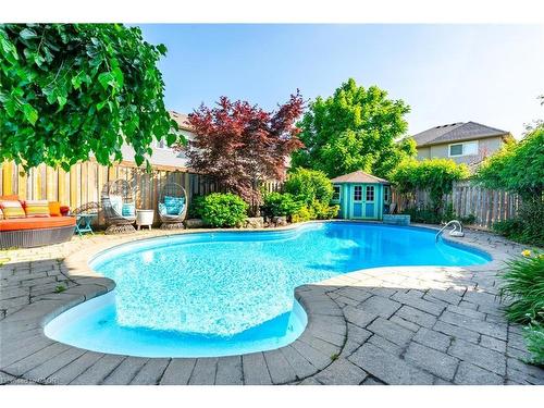 2338 Norland Drive, Burlington, ON - Outdoor With In Ground Pool With Deck Patio Veranda With Backyard